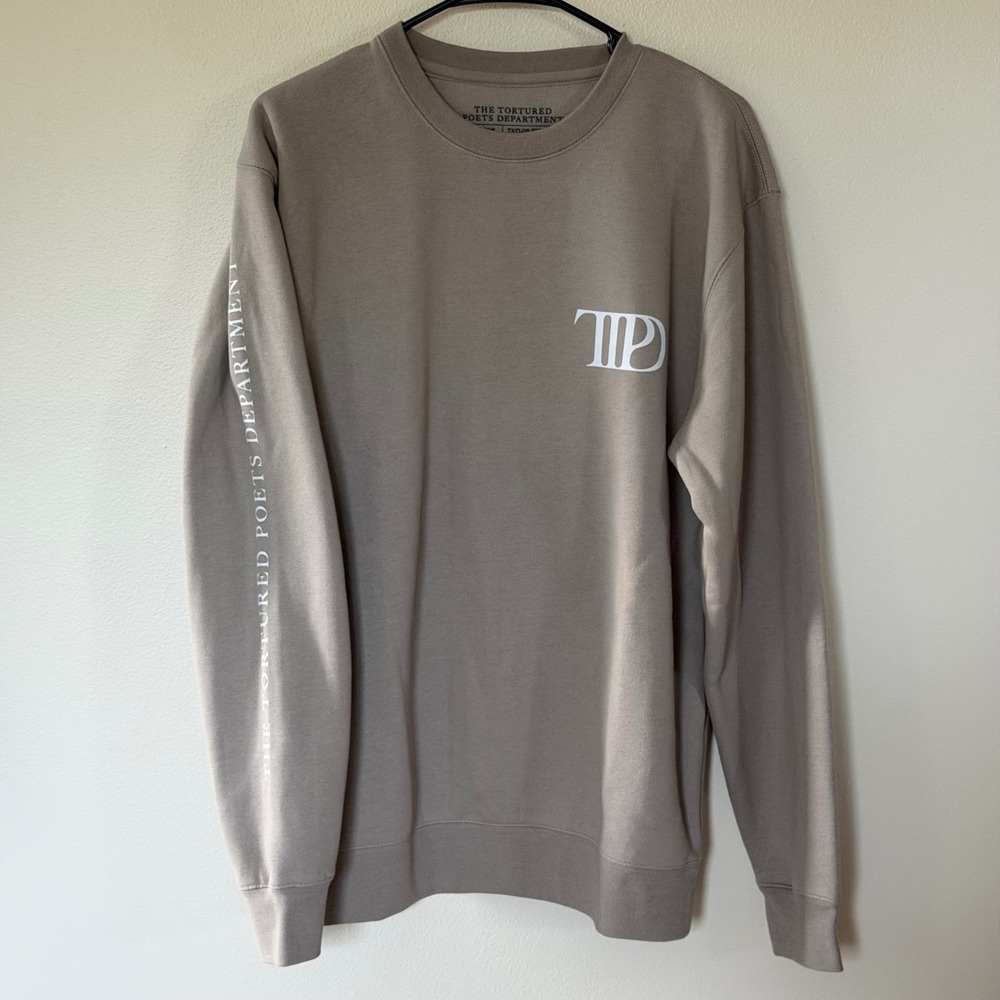 NWOT Taylor Swift The Tortured Poets Department Crewneck Sweatshirt Medium